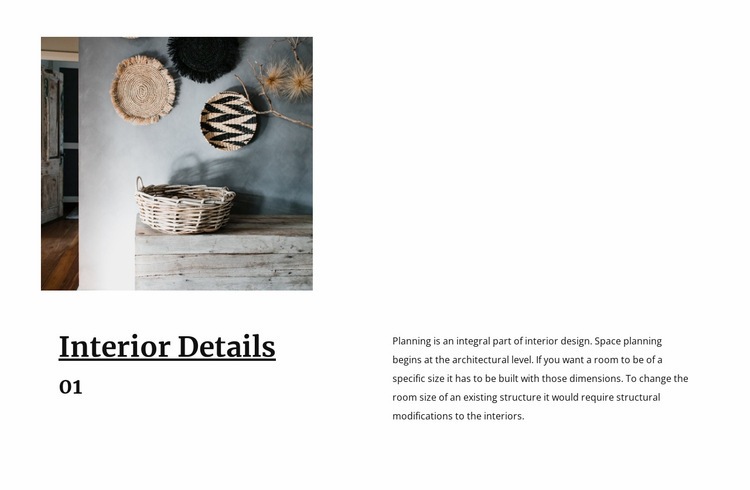 Tableware and decor Homepage Design