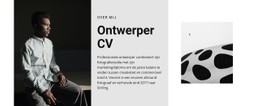 De Ontwerper Is Op Zoek Naar Een Baan CSS-Lay-Outsjabloon