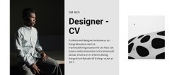 Designern Söker Jobb CSS-Layoutmall