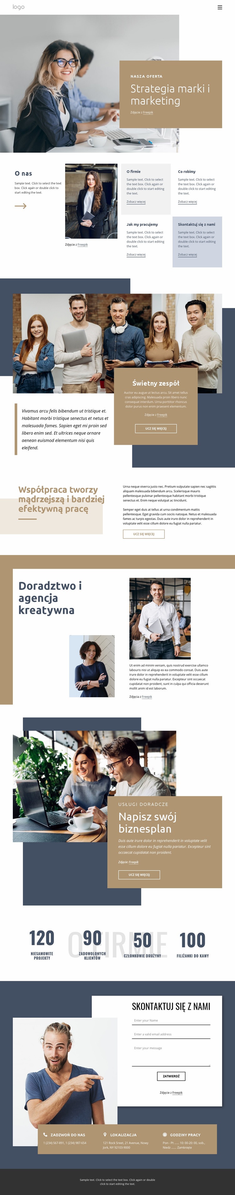 Strategia marki i marketing Projekt strony internetowej