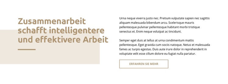 Text mit Rechteck Website design