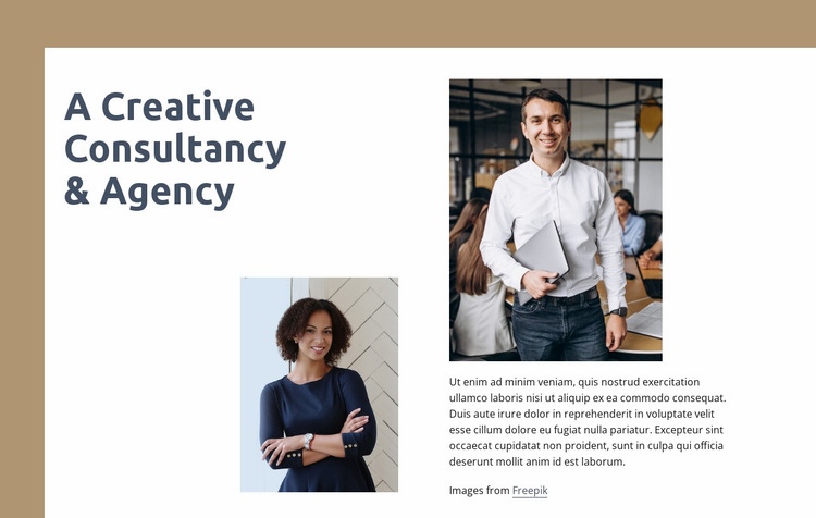 Creative consultancy Homepage Design