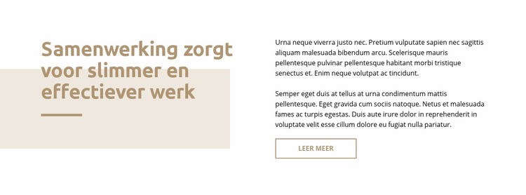 Tekst met rechthoek Html Website Builder