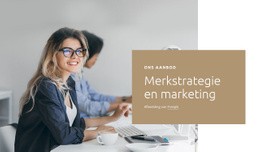 Merk Marketing Website-Ontwerp