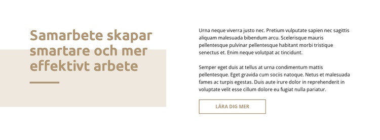 Text med rektangel Webbplats mall