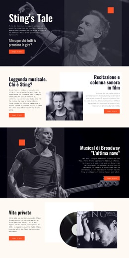 Sting Tale: Modello HTML5 Moderno