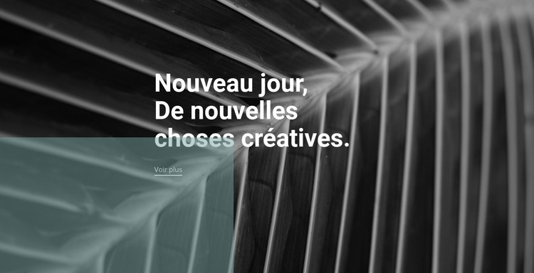 De nouveaux designs chaque jour Modèle CSS