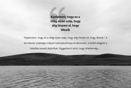 Fekete -Fehér Táj – Prémium Elemek Sablon