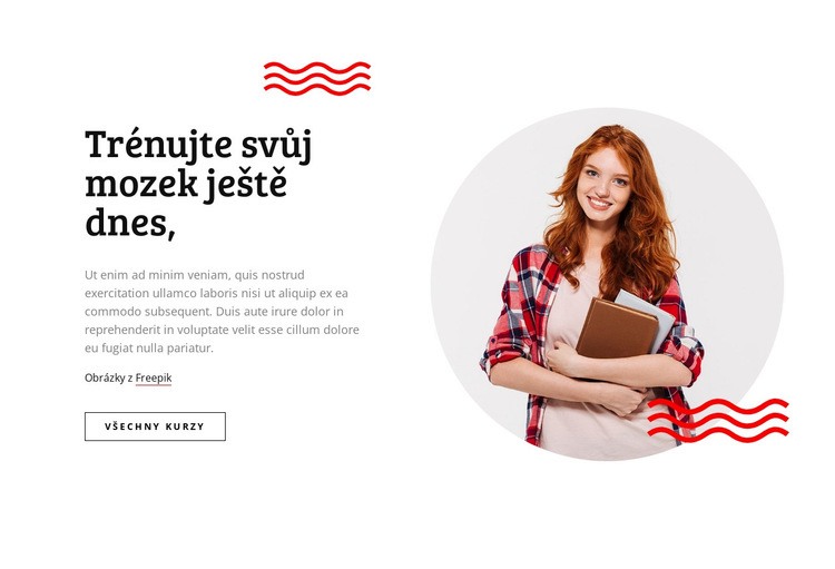 Trénujte svůj mozek Šablona CSS