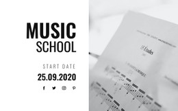 Musical Education Clean And Minimal Template