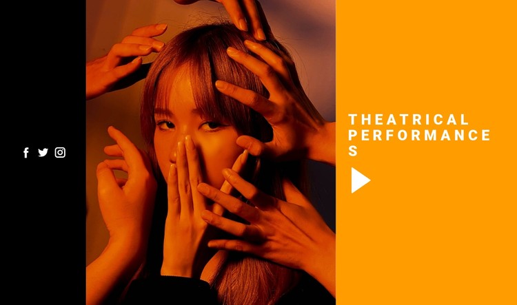 Theatrical performances CSS Template
