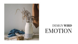 Stilvolle Vasen Im Innenraum - Einfache HTML-Vorlage