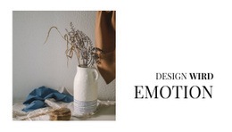 Stilvolle Vasen Im Innenraum Website-Design