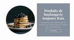 Petit-Déjeuner Sain Et Savoureux - Belle Maquette De Site Web