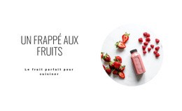 Smoothies Aux Fruits Sains – Modèle Premium