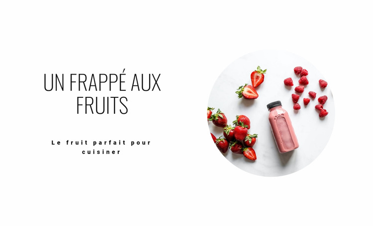 Smoothies aux fruits sains Modèle Joomla