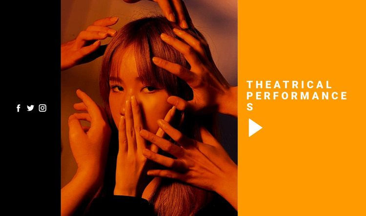 Theatrical performances HTML Template