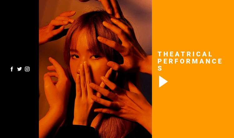 Theatrical performances HTML5 Template