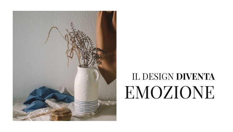 Vasi eleganti all'interno Mockup del sito web