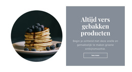 Gezond En Smakelijk Ontbijt - Eenvoudig Websitesjabloon