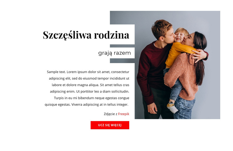 Sekrety szczęśliwych rodzin Motyw WordPress