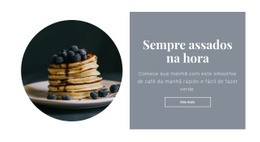 Web Design Incrível Para Pequeno-Almoço Saudável E Saboroso