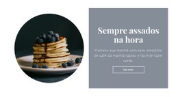 Pequeno-Almoço Saudável E Saboroso – Modelo HTML5 Fácil De Usar