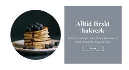 Hälsosam Och God Frukost - Nedladdning Av HTML-Mall