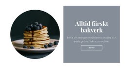 Hälsosam Och God Frukost - Gratis HTML-Mall