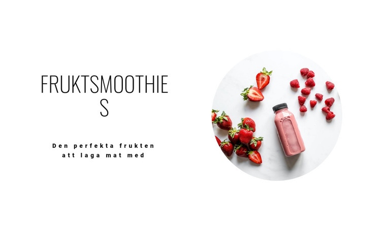 Friska fruktsmoothies HTML-mall
