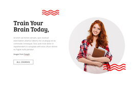 Train Your Brain - Free Website Template