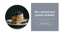 Sağlıklı Ve Lezzetli Kahvaltı - HTML Sayfası Şablonu