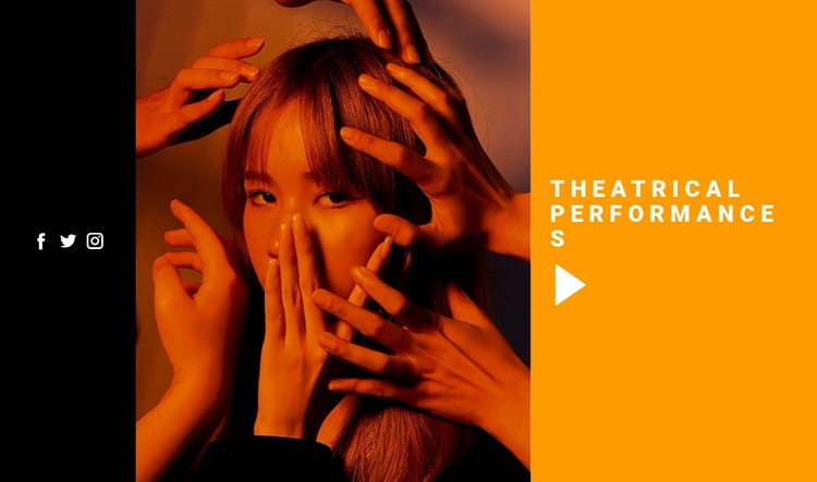 Theatrical performances Webflow Template Alternative