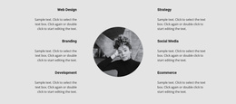 Bootstrap Theme Variations For List Of Our Areas Of Work