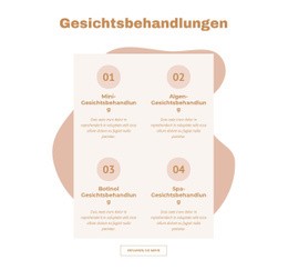 Atemberaubendes Webdesign Für Gesichtsbehandlungen