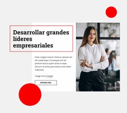 Desarrollar Grandes Líderes Empresariales - HTML Website Builder