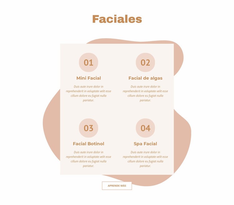 Faciales Creador de sitios web HTML