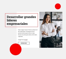 Desarrollar Grandes Líderes Empresariales - Diseño De Sitio Moderno