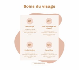 Superbe Conception Web Pour Soins Du Visage