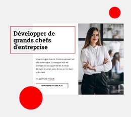 Développer De Grands Chefs D'Entreprise - Maquette En Ligne