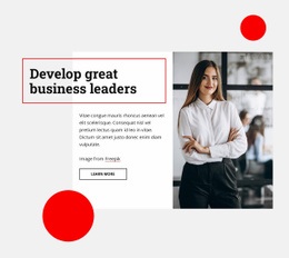 Develop Great Business Leaders - Html Code For Inspiration