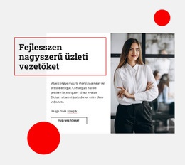 Fejlesszen Nagyszerű Üzleti Vezetőket – Webhelysablon Letöltése