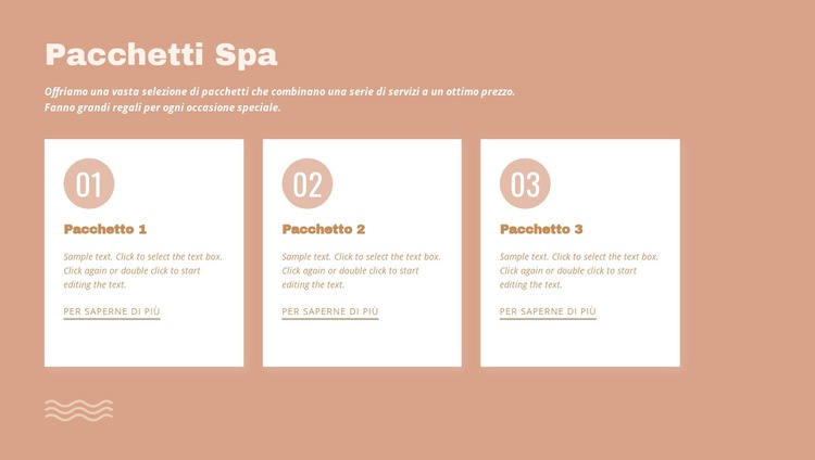 Pacchetti spa Modello HTML5