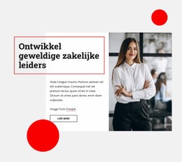 Ontwikkel Geweldige Zakelijke Leiders - Online-Mockup