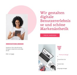 Website-Design Für Digitale Benutzererfahrung