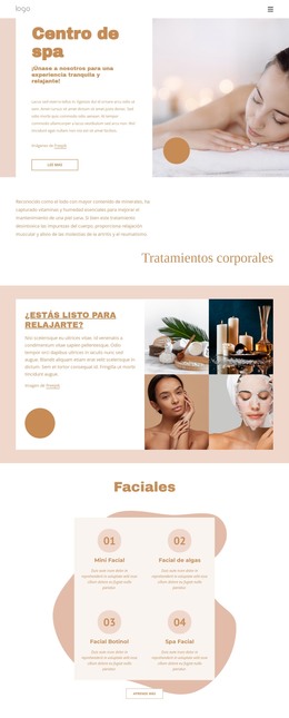 Spa De Aromaterapia Y Fitness: Plantilla De Página HTML
