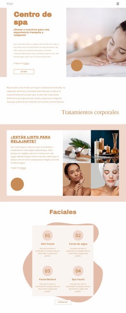 Spa De Aromaterapia Y Fitness Plantillas Html5 Responsivas Gratuitas