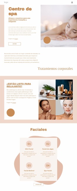 Spa De Aromaterapia Y Fitness Diseño Web