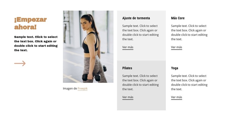 Correr, andar en bicicleta, gimnasio Tema de WordPress