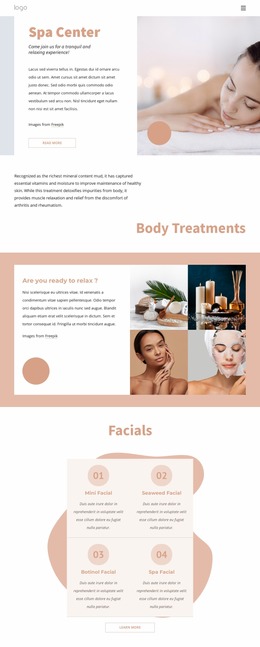 Aromatherapy And Fitness Spa - HTML5 Website Builder